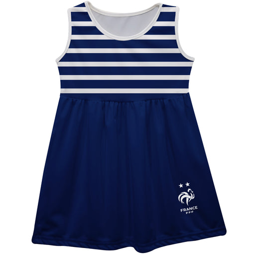 France National Team Stripes Navy Sleeveless Tank Dress
