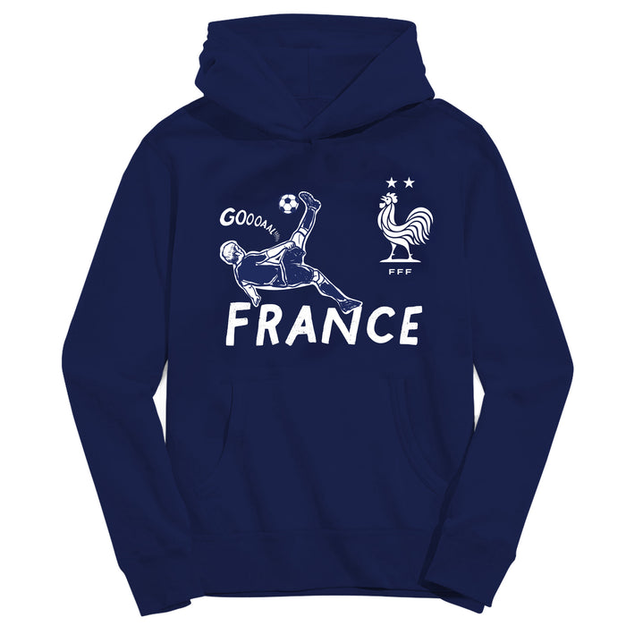 France National Team Youth Navy Pullover Cotton Hoodie