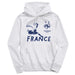 France National Team Youth White Pullover Cotton Hoodie