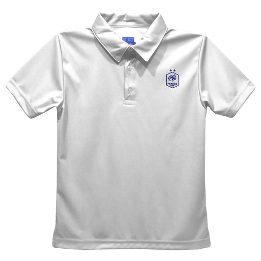 France National Team Vive La Fete Solid Polo - White
