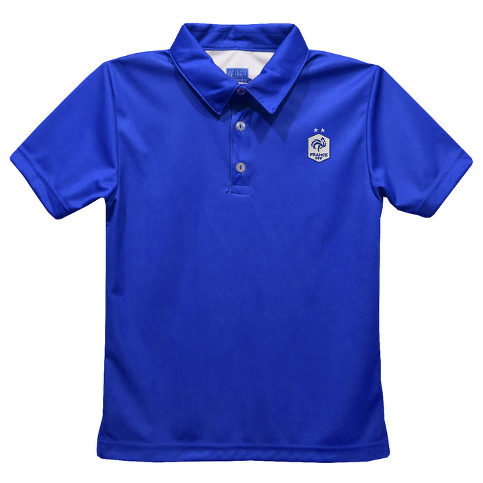 France National Team Vive La Fete Solid Polo - Blue