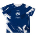 France National Team Paint Brush Boys Game Day Navy Short Sleeve Tee