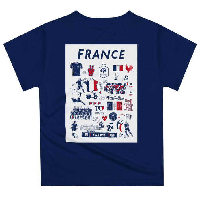 France National Team Impressions Artwork Boys Short Sleeve Tee - Vive La Fête - Online Apparel Store