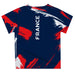 France National Team Impressions Artwork Boys Navy Short Sleeve Tee - Vive La Fête - Online Apparel Store