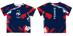 France National Team Impressions Artwork Boys Navy Short Sleeve Tee - Vive La Fête - Online Apparel Store