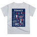 France National Team Impressions Artwork Boys Short Sleeve Tee - Vive La Fête - Online Apparel Store
