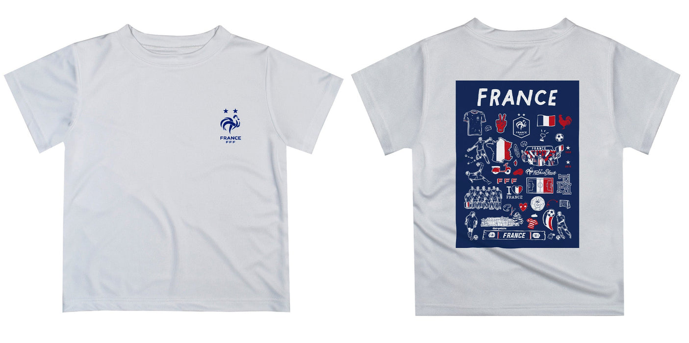 France National Team Impressions Artwork Boys Short Sleeve Tee - Vive La Fête - Online Apparel Store
