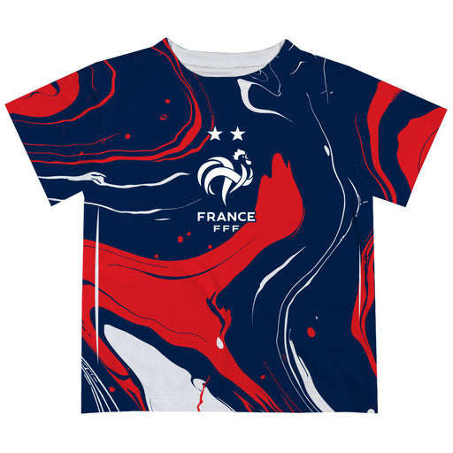 France National Team Marble Boys Game Day Red Short Sleeve Tee