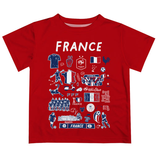 France National Team Front T-Shirt - Red