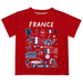 France National Team Front T-Shirt - Red
