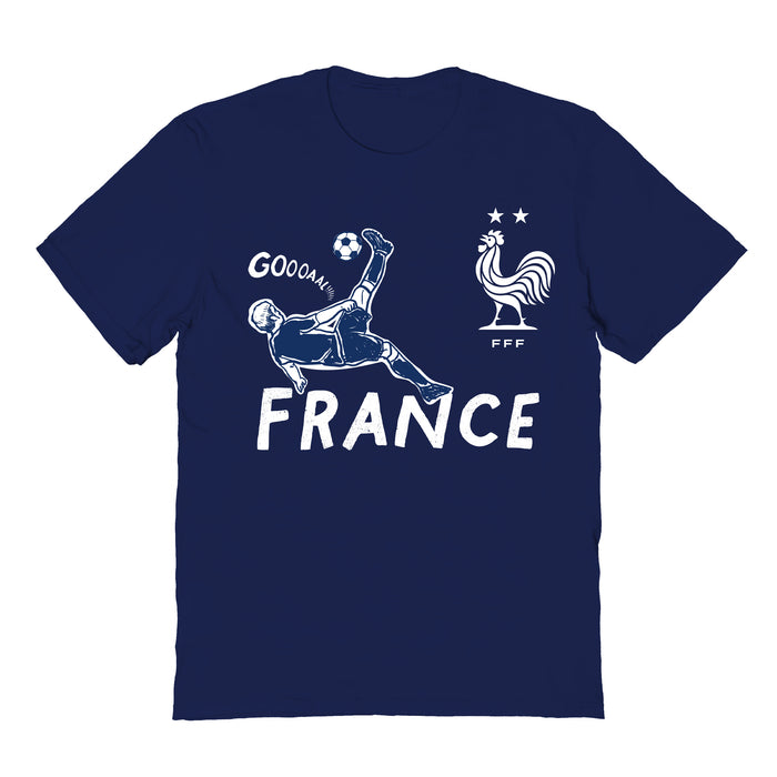 France National Team Impressions Artwork Navy Youth Cotton T-Shirt