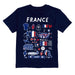 France National Team Front Impressions Artwork Navy Cotton T-Shirt