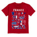 France National Team Front Impressions Artwork Red Cotton T-Shirt