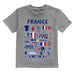 France National Team Front Impressions Artwork Grey Cotton T-Shirt
