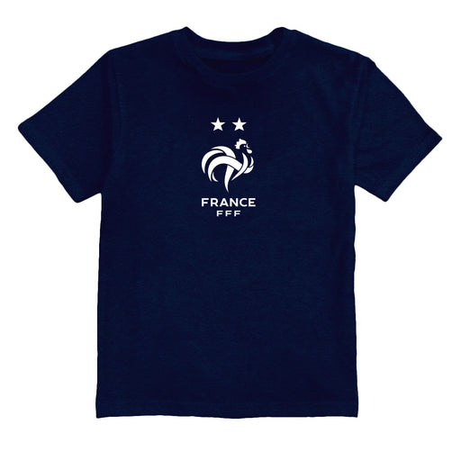 France National Team Front Cotton T-Shirt - Navy