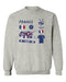 France National Team Womens Grey Cotton Crewneck Pullover Sweatshirt