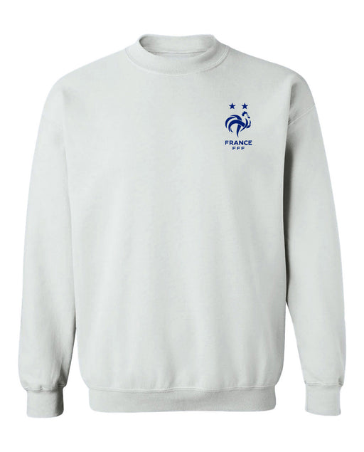 France National Team Womens Grey Cotton Crewneck Pullover Sweatshirt