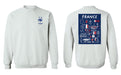 France National Team Womens Grey Cotton Crewneck Pullover Sweatshirt - Vive La Fête - Online Apparel Store