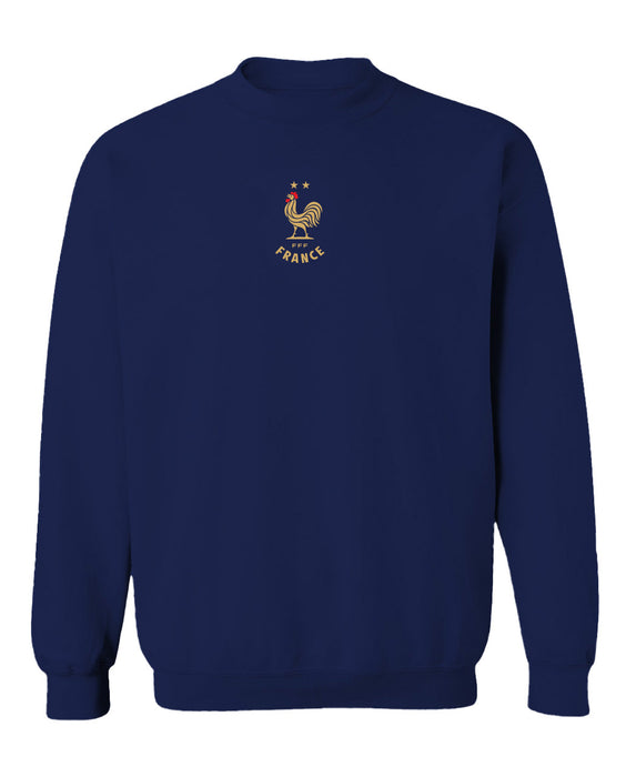 France National Team Vive La Fete Womens Cotton Crewneck Pullover Sweatshirt