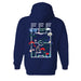 France National Team Womens Navy Cotton Pullover Hoodie - Vive La Fête - Online Apparel Store