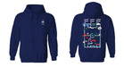 France National Team Womens Navy Cotton Pullover Hoodie - Vive La Fête - Online Apparel Store