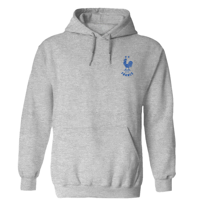 France National Team Womens Grey Cotton Pullover Hoodie