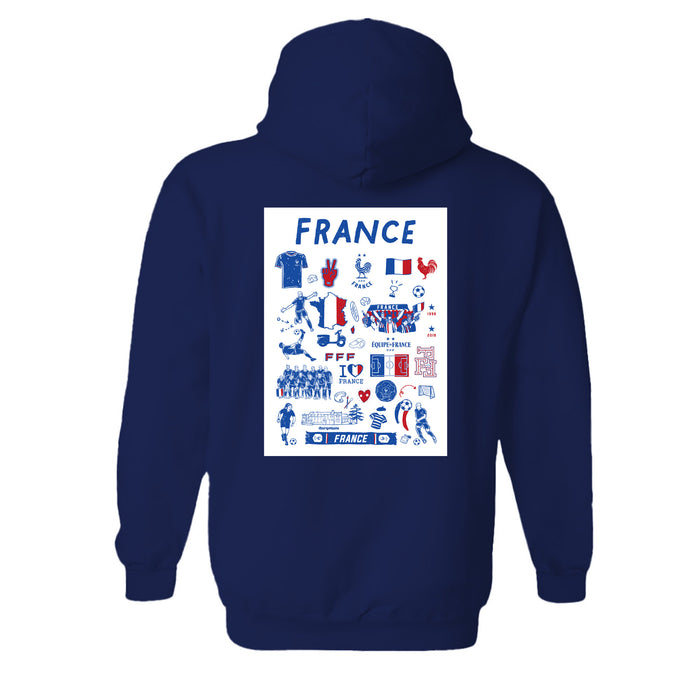 France National Team Womens Cotton Pullover Hoodie