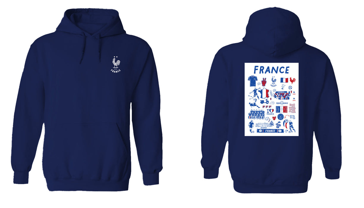 France National Team Womens Cotton Pullover Hoodie