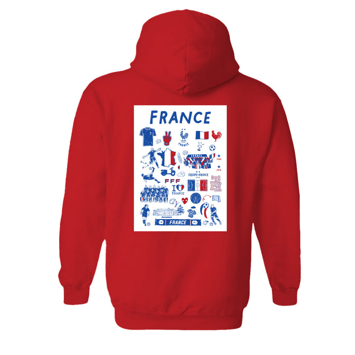 France National Team Womens Cotton Pullover Hoodie