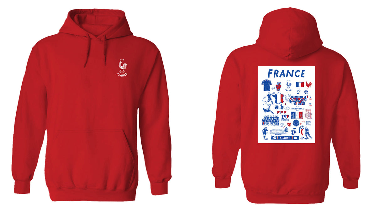 France National Team Womens Cotton Pullover Hoodie