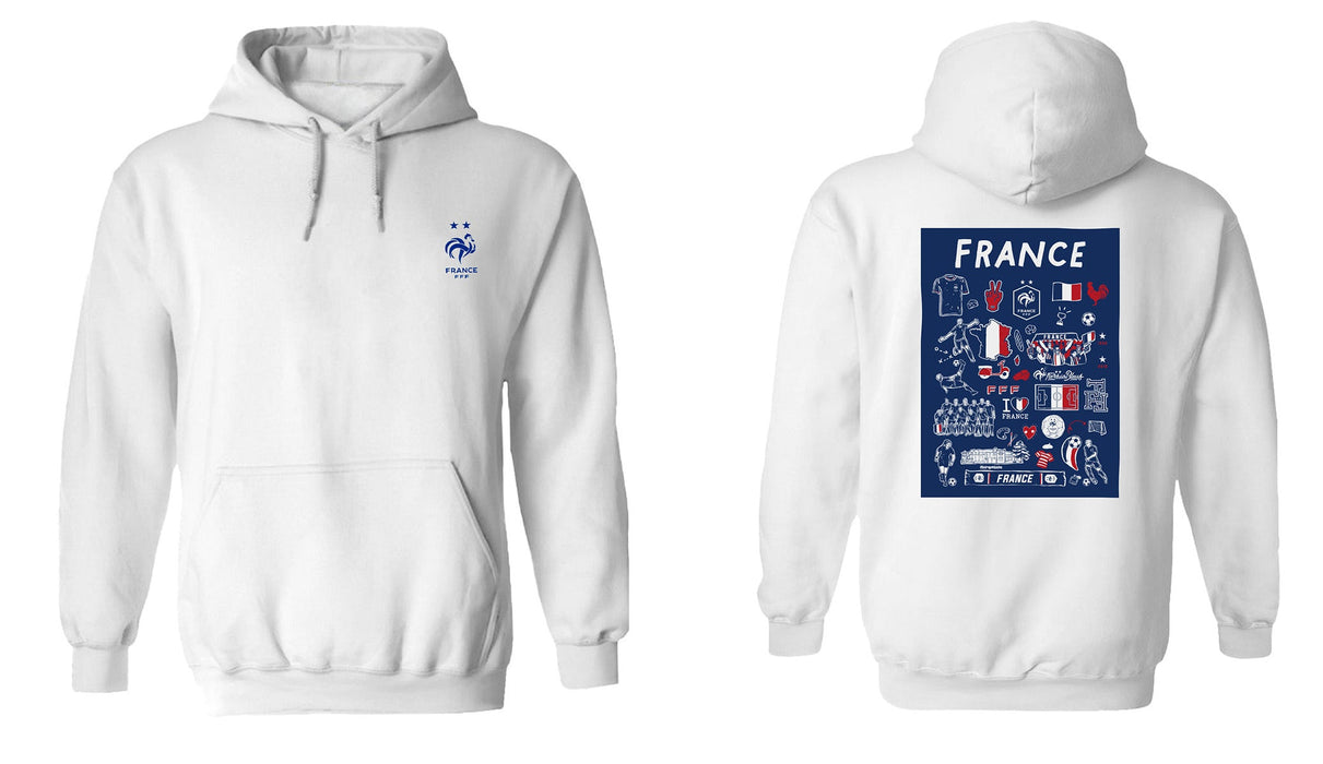 France National Team Womens Cotton Pullover Hoodie - Vive La Fête - Online Apparel Store