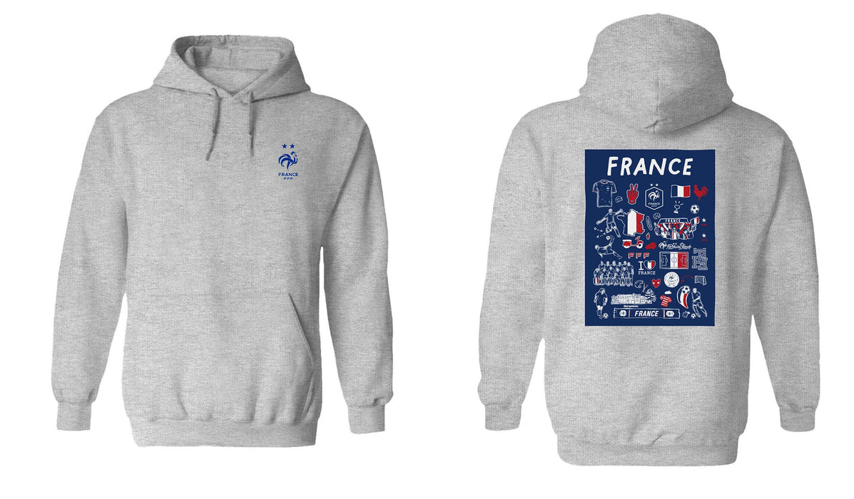 France National Team Womens Cotton Pullover Hoodie - Vive La Fête - Online Apparel Store