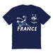 France National Team Womens Navy Cotton Tshirt