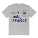 France National Team Womens Grey Cotton Tshirt