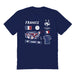 France National Team Womens Navy Cotton Tshirt