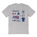 France National Team Womens Grey Cotton Tshirt