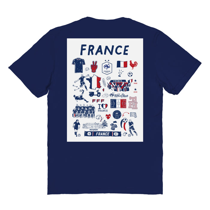 France National Team Womens  Cotton Impression Tshirt - Vive La Fête - Online Apparel Store