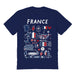 France National Team Womens Navy Cotton Tshirt