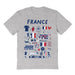 France National Team Womens Grey Cotton Tshirt