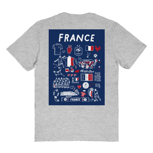 France National Team Womens  Cotton Impression Tshirt - Vive La Fête - Online Apparel Store