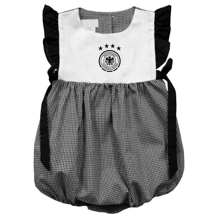 Germany National Team Vive La Fete Gingham Bubble Dress - Black