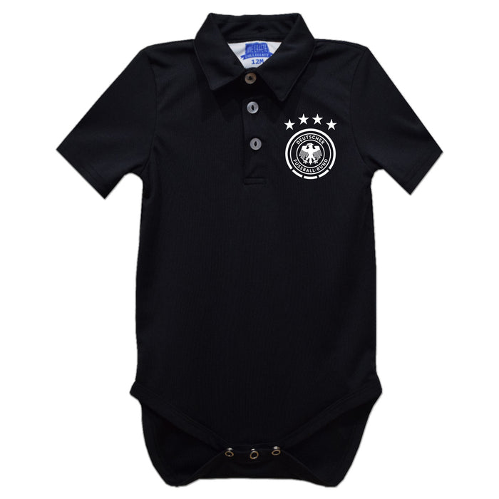 Germany National Team Vive La Fete Solid Polo Bodysuit - Black