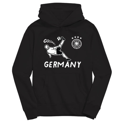 Germany National Soccer Team Youth Black Pullover Cotton Hoodie