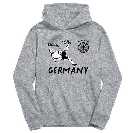 Germany National Soccer Team Youth Grey Pullover Cotton Hoodie