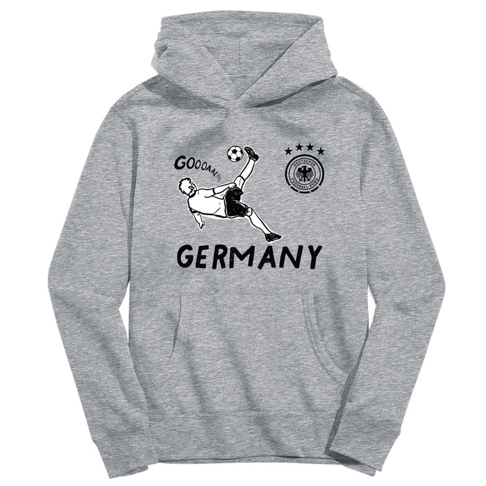 Germany National Soccer Team Youth Grey Pullover Cotton Hoodie
