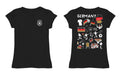 Germany National Soccer Team Black Girl´s Fitted Cotton T-shirt - Vive La Fête - Online Apparel Store