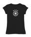Germany National Soccer Team Black Girl´s Fitted Cotton T-shirt