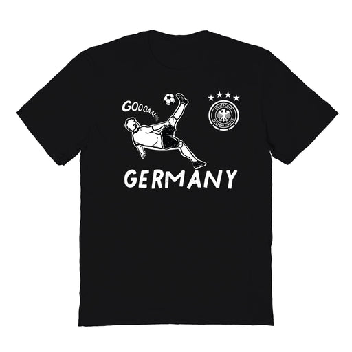 Germany National Soccer Team Impressions Artwork Black Youth Cotton T-Shirt
