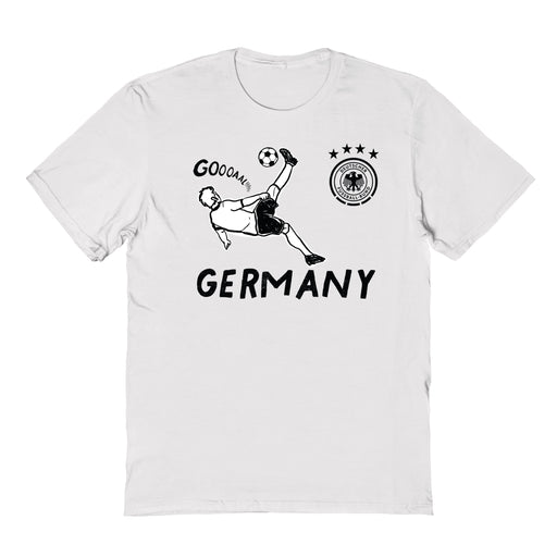 Germany National Soccer Team Impressions Artwork White Youth Cotton T-Shirt