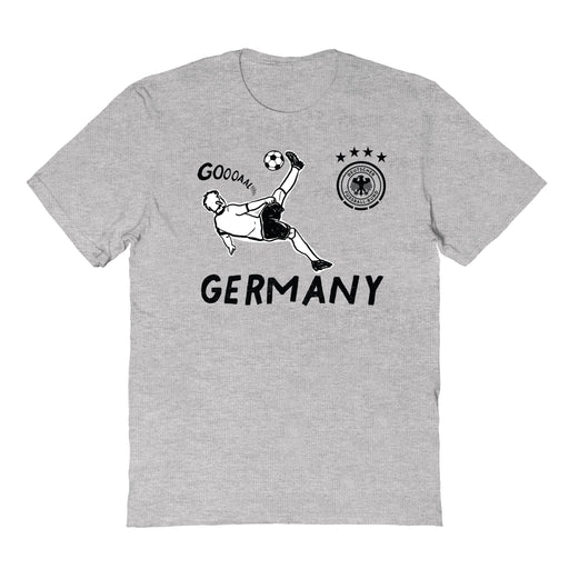 Germany National Soccer Team Impressions Artwork Grey Youth Cotton T-Shirt